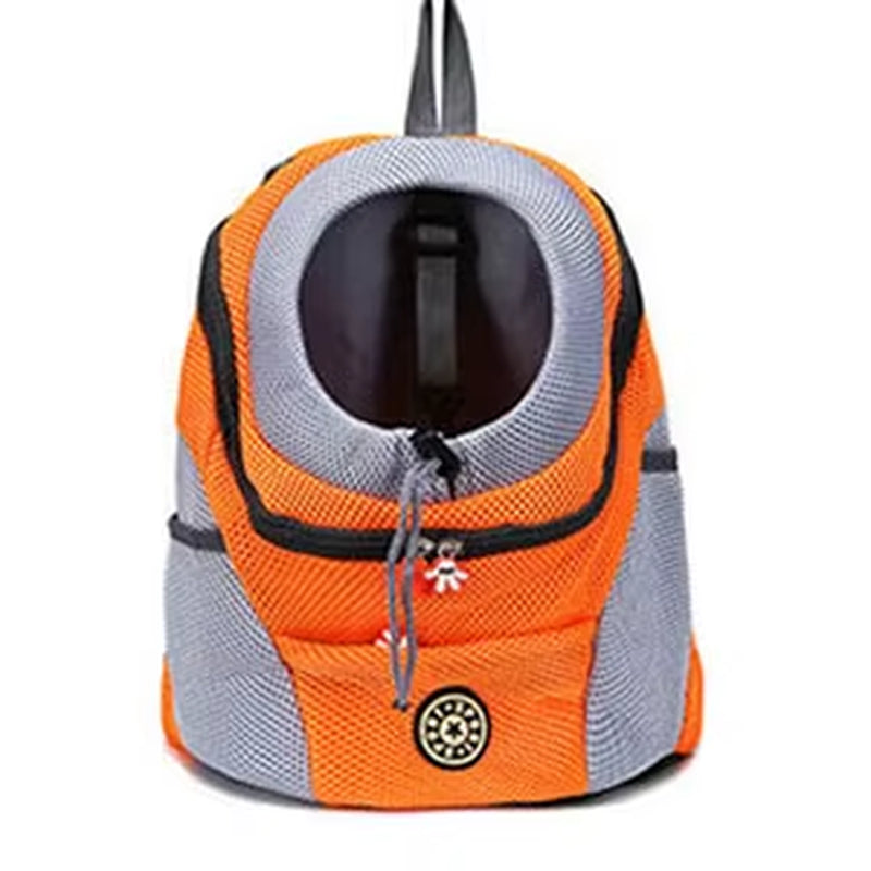 Outdoor Pet Dog Carrier Bag Portable Travel Backpack Front Bag Double Shoulder Mesh Backpack Head Carrying Bags for Cat