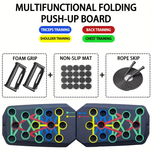 Foldable Push-Up Board – Portable Multifunctional Fitness Equipment