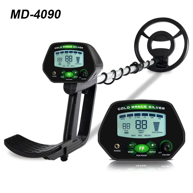 High Accuracy Professional MD-4090 Underground Metal Detector LCD Metal Detector with Memory Function Backlight Adjustable