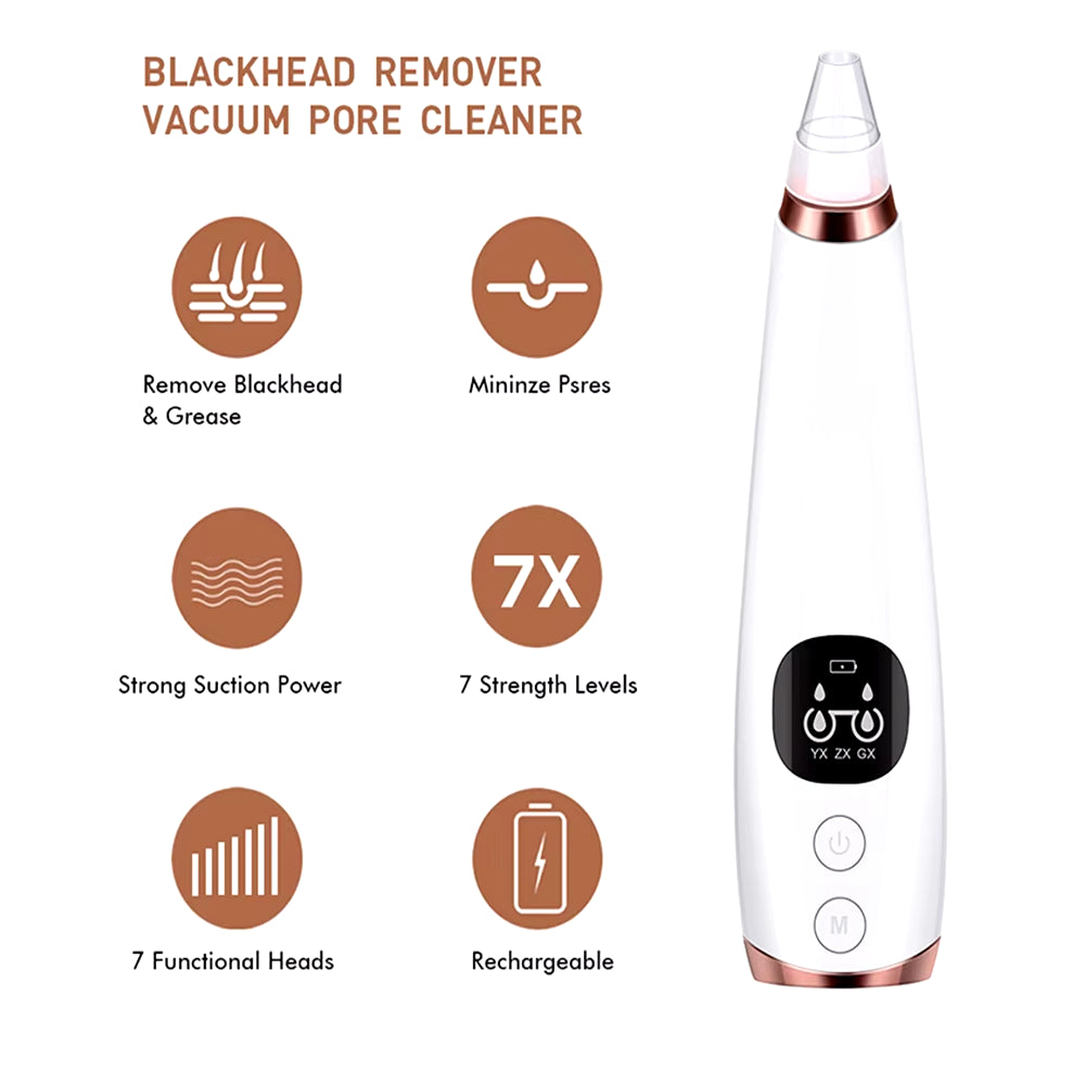 Electric Blackhead Remover Vacuum Acne Cleaner Black Spots Removal Facial Deep Cleansing Pore Cleaner Machine Skin Care Tools