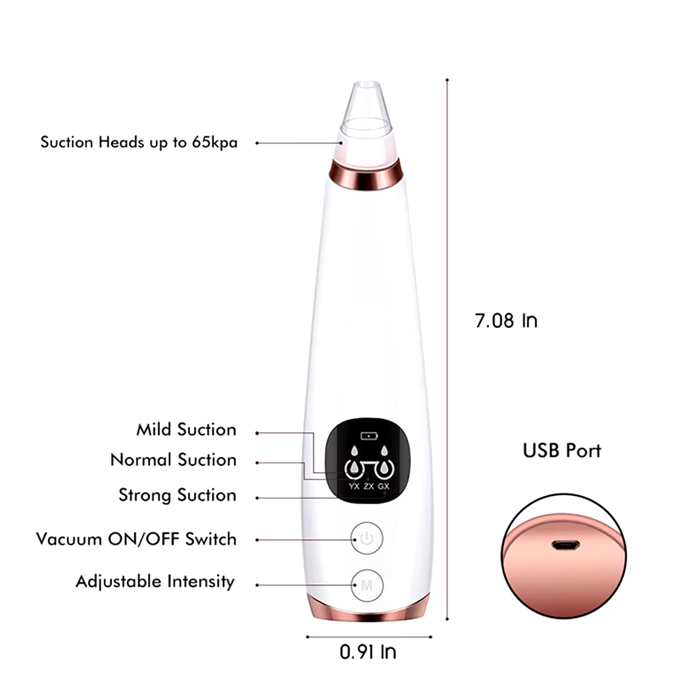 Electric Blackhead Remover Vacuum Acne Cleaner Black Spots Removal Facial Deep Cleansing Pore Cleaner Machine Skin Care Tools