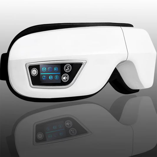 6D Smart Eye Massager – Vibration, Hot Compress & Bluetooth Music