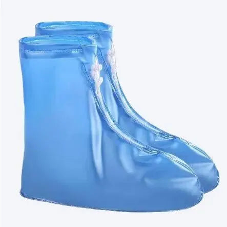 1 Pair Waterproof Shoe Covers, Non-Slip Reusable Rain Snow Boots Women Men PVC Silicone Sole Overshoes Protectors in Rainy Days