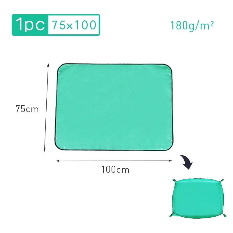 Waterproof Foldable Planting Mat Garden Mat Garden Potting Pad for Flowerpot Transplanting Mixing Soil Plant Pruning Garden Tool