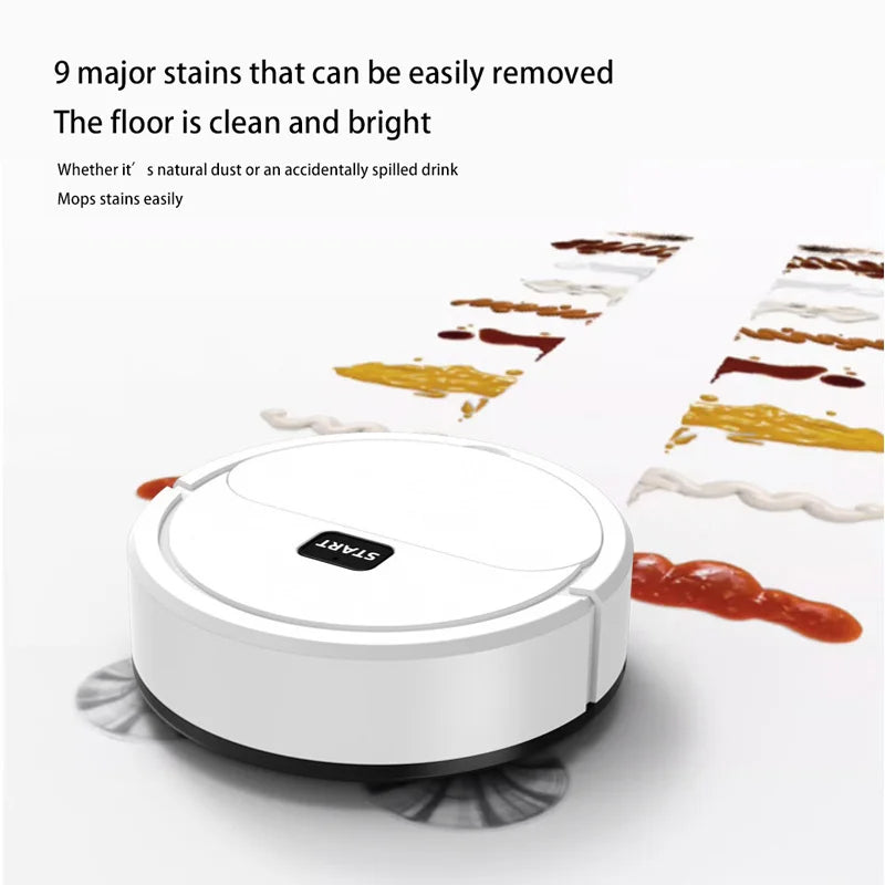 Automatic Sweeping Robot Home Vacuum Cleaner USB Rechargeable Wet Dry Sweeping Lazybones 3 In1 Intelligent Sweeper