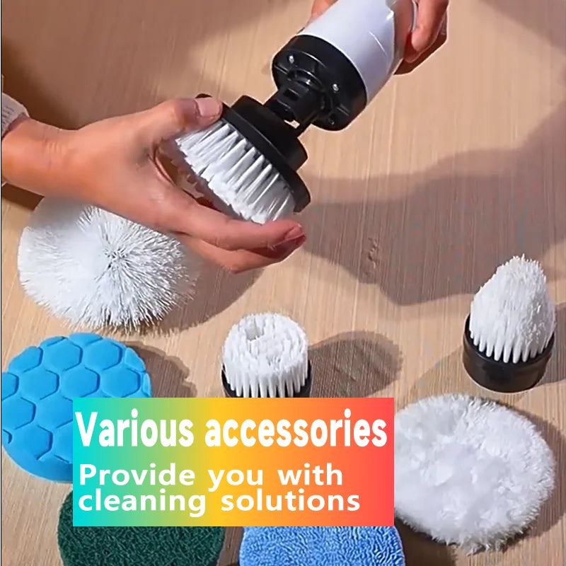 Household Cordless Spin Scrubber Kitchen Gadgets Hair Brushes Bathroom Broom Toilet Mops Electric Multipurpose Cleaning Brush