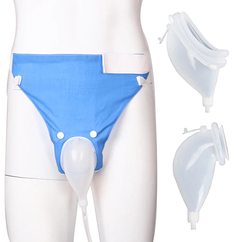 Reusable Hypo-Allergenic Men Older Woman Silicone Urine Collector Bags Adults Urinal with Urine Catheter Bags Male Female Toilet