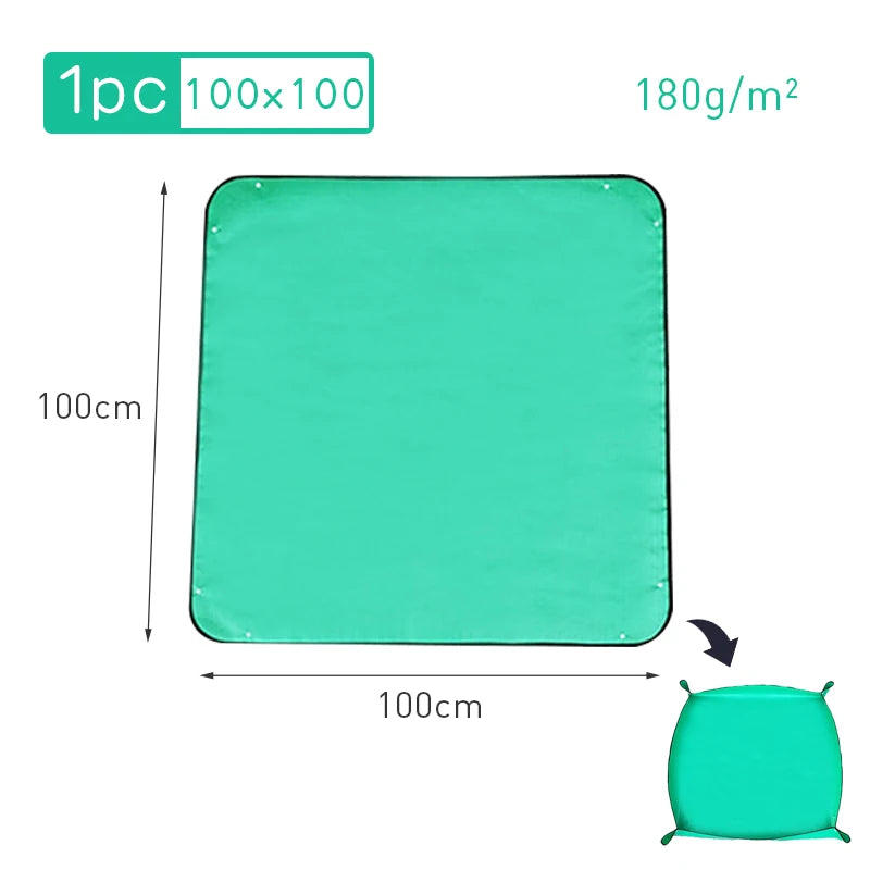 Waterproof Foldable Planting Mat Garden Mat Garden Potting Pad for Flowerpot Transplanting Mixing Soil Plant Pruning Garden Tool