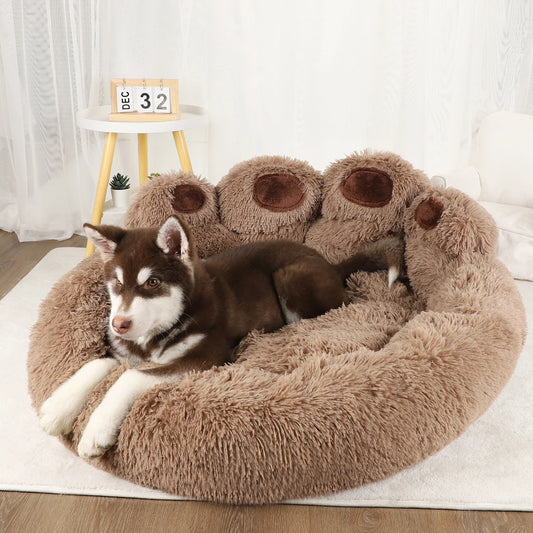 Fluffy Dog Bed – Soft & Cozy Pet Sofa Basket for Dogs & Cats