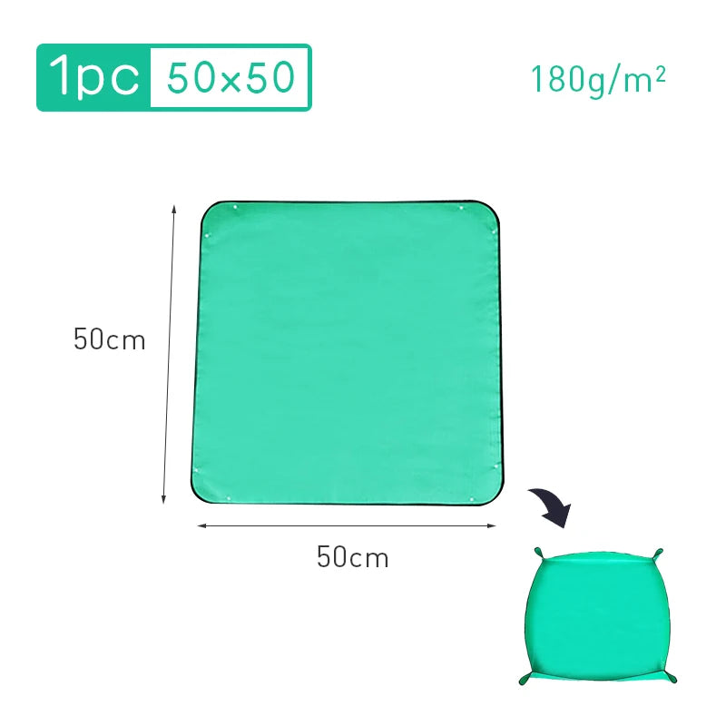 Waterproof Foldable Planting Mat Garden Mat Garden Potting Pad for Flowerpot Transplanting Mixing Soil Plant Pruning Garden Tool