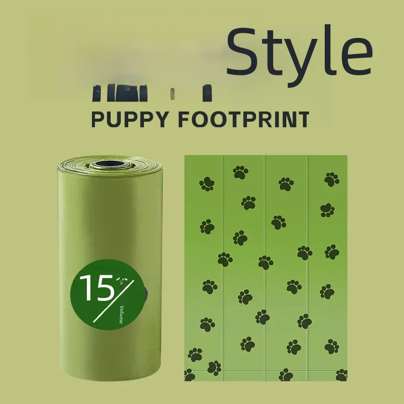 Thickened 1.5 Silk Pet Poop Bags Degradable Dog Poop Bags Epa Environmentally Friendly Dog