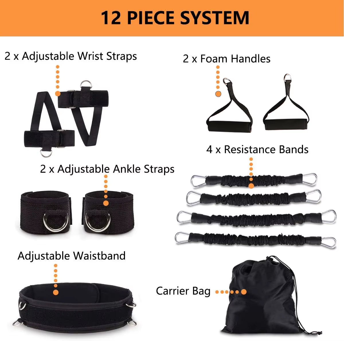 Resistance Bands Set for Men and Women, Power Punch, Gym, Home, Leg, Arm, Bouncing, Training Waist Belt, Boxing, Thai, Shadow